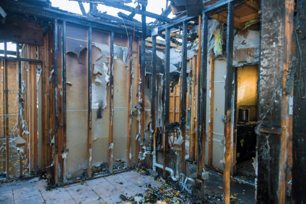Professional Fire Damage Restoration technician working in Williston Highlands, FL